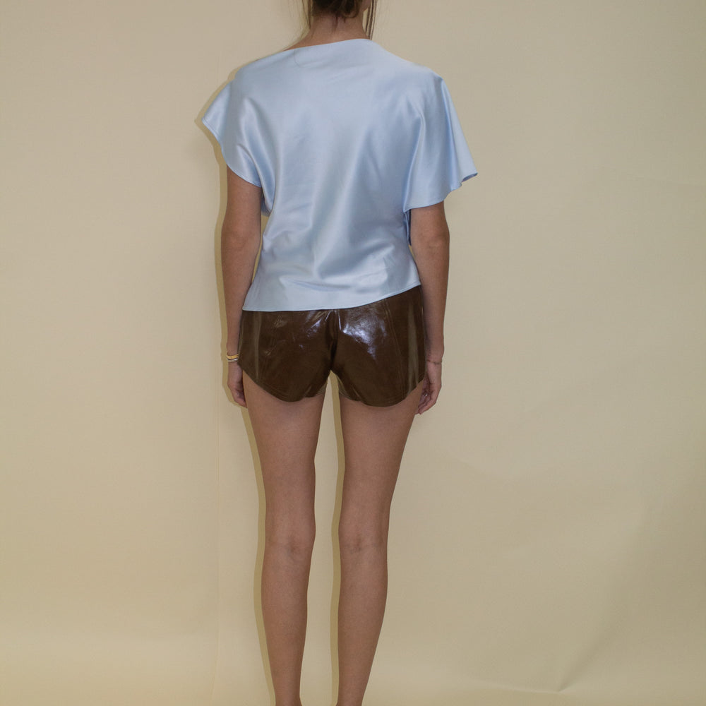 
                  
                    LEATHER MINI SHORTS
                  
                