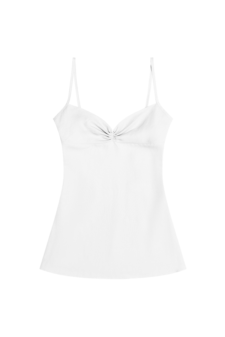 Gia Linen Lemon Mini Dress [PETITE]