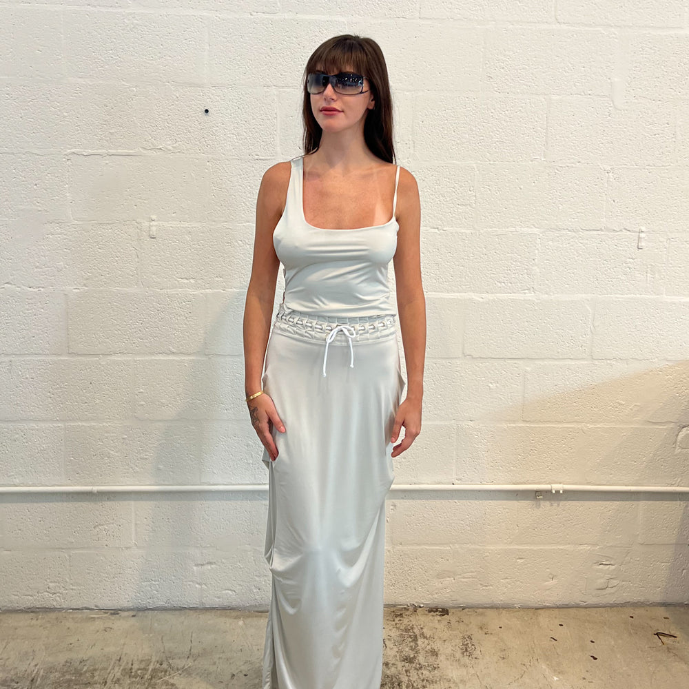 
                  
                    PLEATED DRAWSTRING MAXI
                  
                